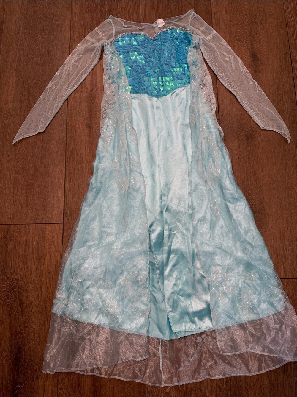 Disney Light Blue and Teal Sequin Princess Dress